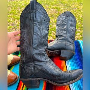 Alligator Skin Vintage Justin Cowboy Boots size 5 1/2